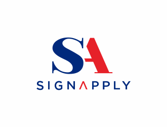 Logo is: SA   business name: Signapply (one word) logo design by hidro