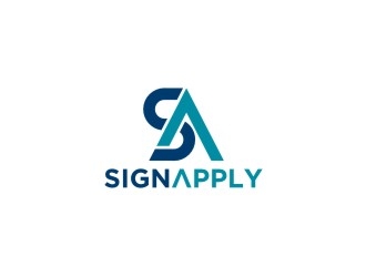 Logo is: SA   business name: Signapply (one word) logo design by agil