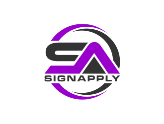 Logo is: SA   business name: Signapply (one word) logo design by yeve
