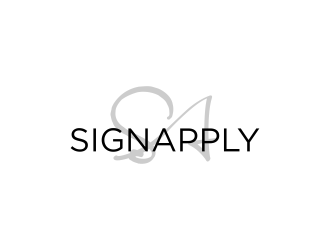 Logo is: SA   business name: Signapply (one word) logo design by ammad