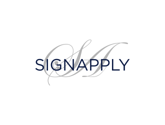 Logo is: SA   business name: Signapply (one word) logo design by ammad