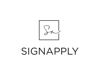 Logo is: SA   business name: Signapply (one word) logo design by ammad
