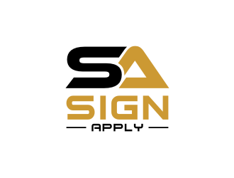 Logo is: SA   business name: Signapply (one word) logo design by yeve