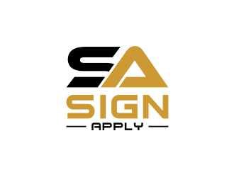 Logo is: SA   business name: Signapply (one word) logo design by yeve
