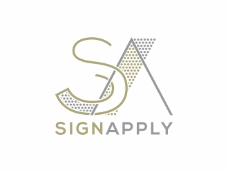 Logo is: SA   business name: Signapply (one word) logo design by rokenrol