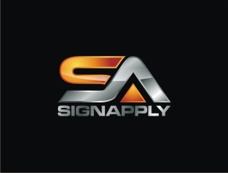 Logo is: SA   business name: Signapply (one word) logo design by agil