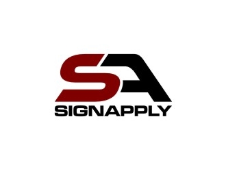 Logo is: SA   business name: Signapply (one word) logo design by agil