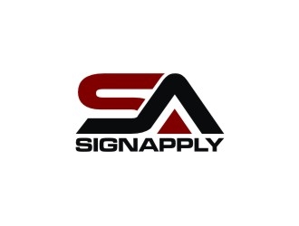 Logo is: SA   business name: Signapply (one word) logo design by agil
