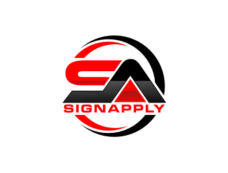 Logo is: SA   business name: Signapply (one word) logo design by yeve