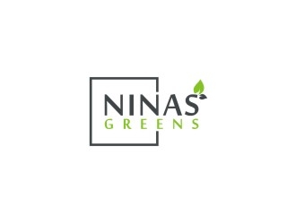 Ninas Greens logo design by bricton