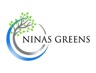 Ninas Greens logo design by jetzu