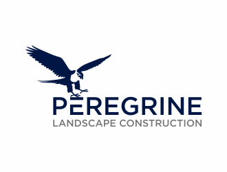 Peregrine Landscape Construction logo design by hidro