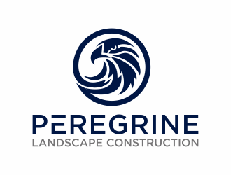 Peregrine Landscape Construction logo design by hidro