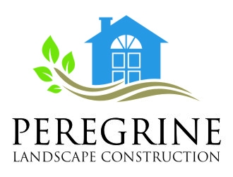 Peregrine Landscape Construction logo design by jetzu