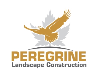 Peregrine Landscape Construction logo design by ruki