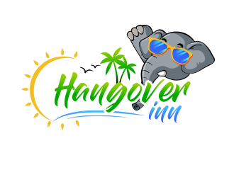 Hangover inn logo design by BeDesign