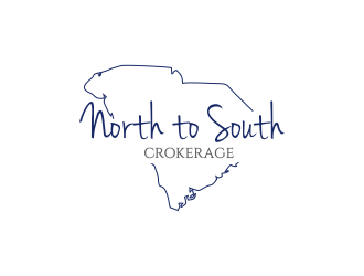 North to South Brokerage logo design by Greenlight