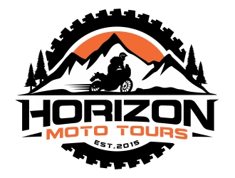Horizon Moto Tours logo design by ruki