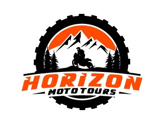 Horizon Moto Tours logo design by daywalker
