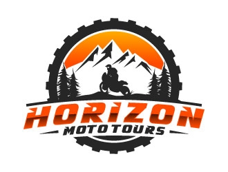 Horizon Moto Tours logo design by daywalker