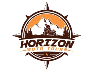 Horizon Moto Tours logo design by logoguy