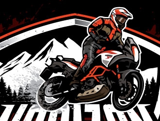 Horizon Moto Tours logo design by REDCROW