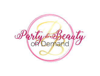 Party and Beauty On Demand logo design by reight