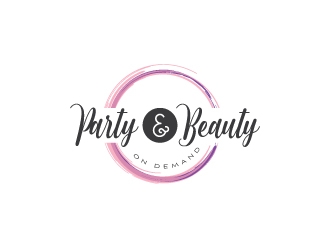 Party and Beauty On Demand logo design by zakdesign700