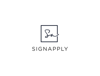 Logo is: SA   business name: Signapply (one word) logo design by ammad