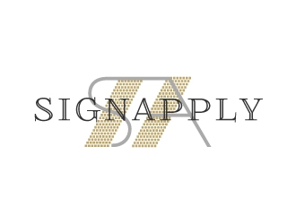 Logo is: SA   business name: Signapply (one word) logo design by nexgen