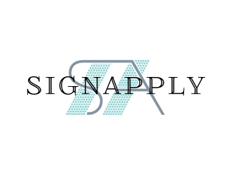 Logo is: SA   business name: Signapply (one word) logo design by nexgen