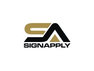 Logo is: SA   business name: Signapply (one word) logo design by agil