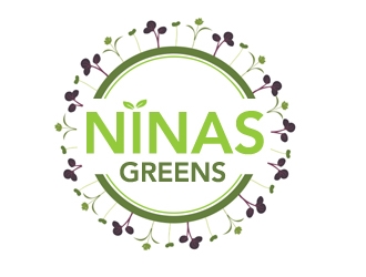 Ninas Greens logo design by gilkkj
