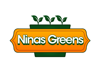 Ninas Greens logo design by kunejo