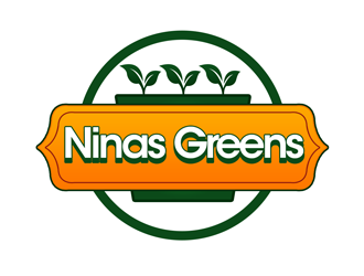 Ninas Greens logo design by kunejo