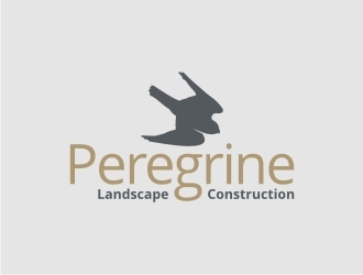 Peregrine Landscape Construction logo design by GemahRipah