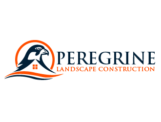 Peregrine Landscape Construction logo design by THOR_