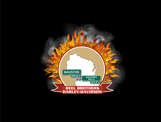 REEL BROTHERS HARLEY-DAVIDSON logo design by Republik