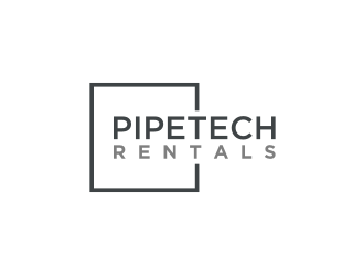 Pipetech Rentals logo design by bricton