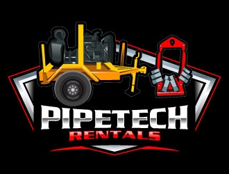 Pipetech Rentals logo design by uttam