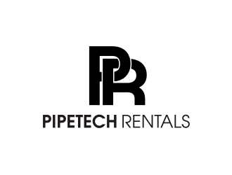 Pipetech Rentals logo design by Landung