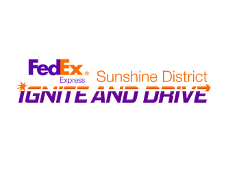 FedEx Express - Sunshine District - Ignite and Drive logo design by megalogos