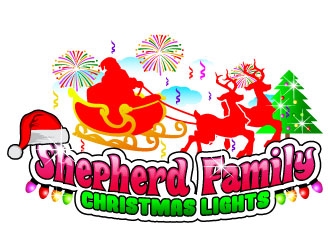Shepherd Family Christmas Lights logo design by uttam