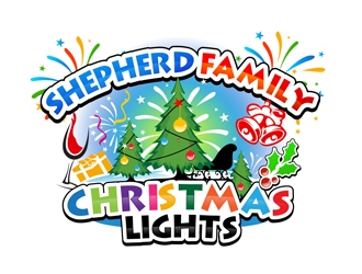 Shepherd Family Christmas Lights logo design by DreamLogoDesign