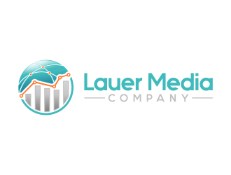 Lauer Media Company logo design by Realistis
