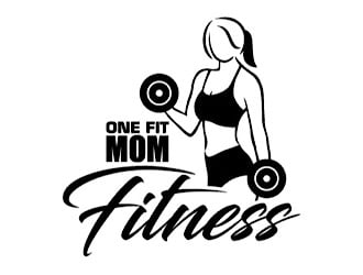 One Fit Mom Fitness logo design by logoguy