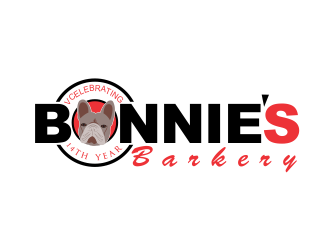 Bonnies Barkery logo design by giphone