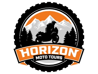 Horizon Moto Tours logo design by jaize