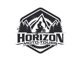 Horizon Moto Tours logo design by MarkindDesign