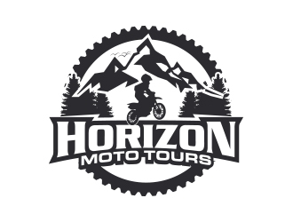 Horizon Moto Tours logo design by MarkindDesign